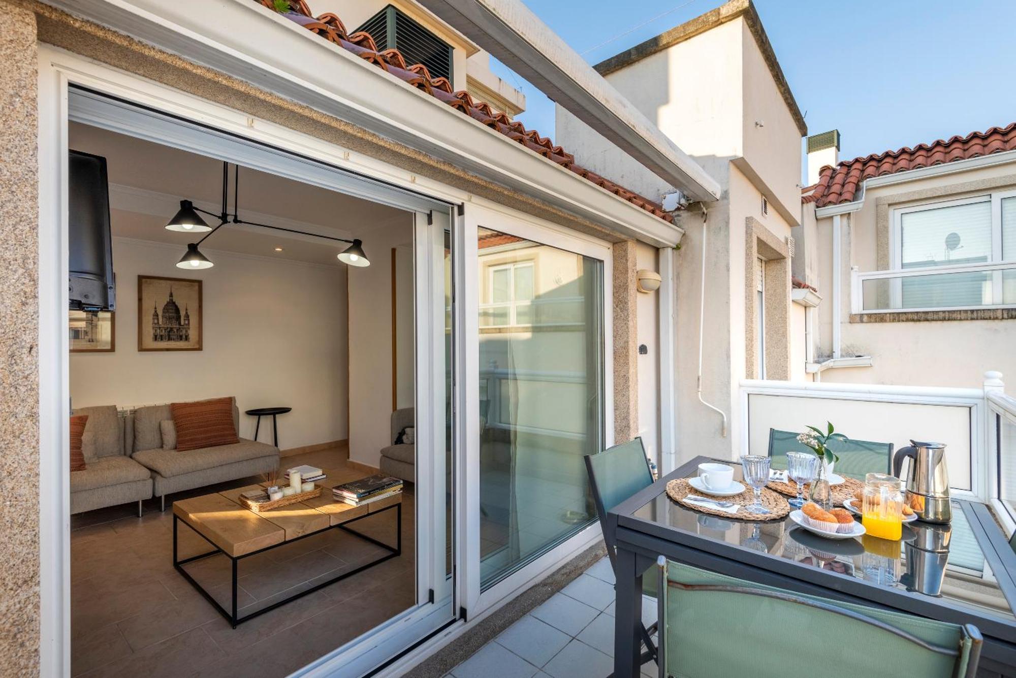 Apartamento Playa Silgar -50 M Playa Con 2 Garajes Y 3 Dormitorios サンシェンショ エクステリア 写真